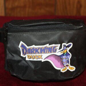 Vintage Dark Wing Duck Kids fanny pack Black Vinyl